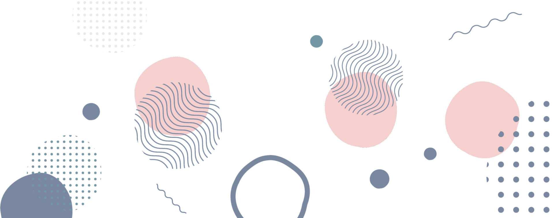 Abstract geometric shapes with dots and lines