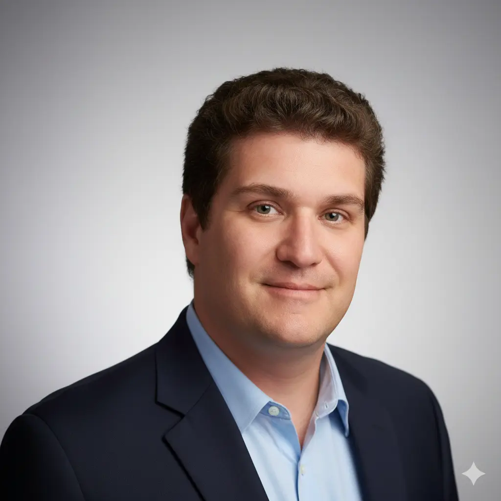 Smiling couple posing indoors near door